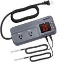 Temperature Controller with Dual Sensor AC Dual Stage Outlet Thermostat
