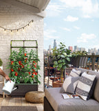 City Jungle Raised Bed Planter Box with Trellis