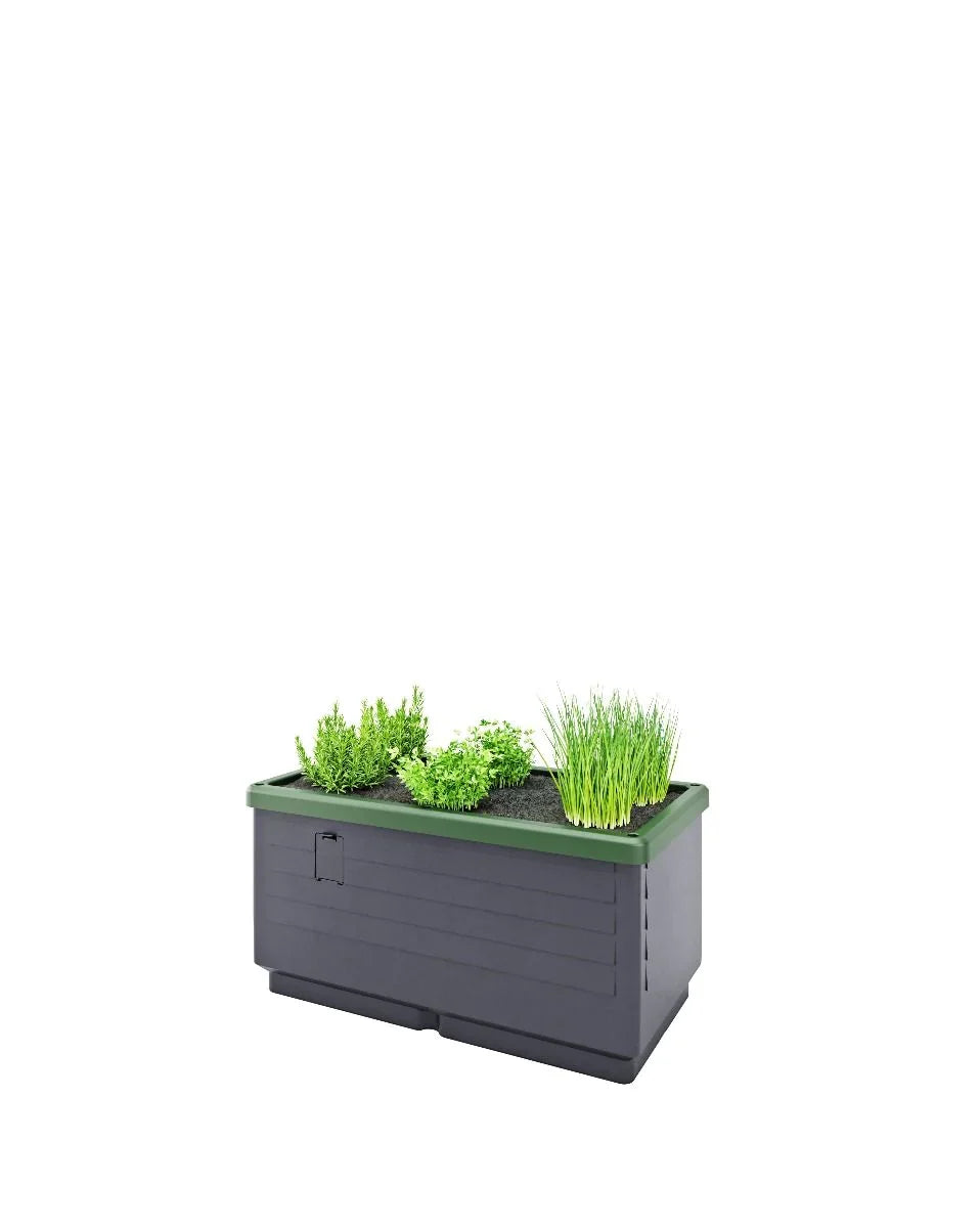 City Jungle Raised Bed Planter Box with Trellis