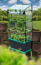 City Jungle Raised Bed Planter Box with Trellis