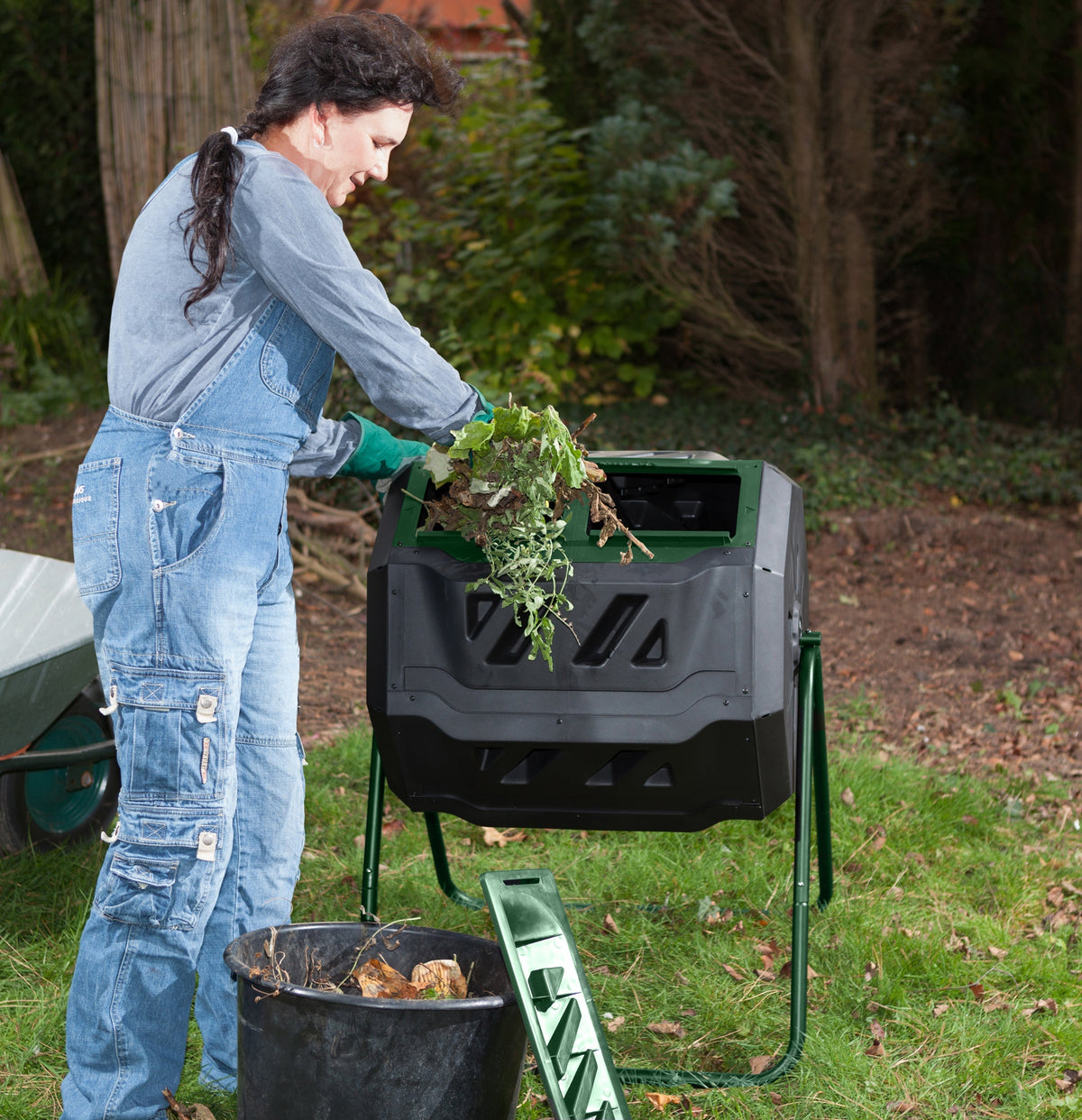 Exaco Mr. Spin® Dual Compartment Compost Tumbler