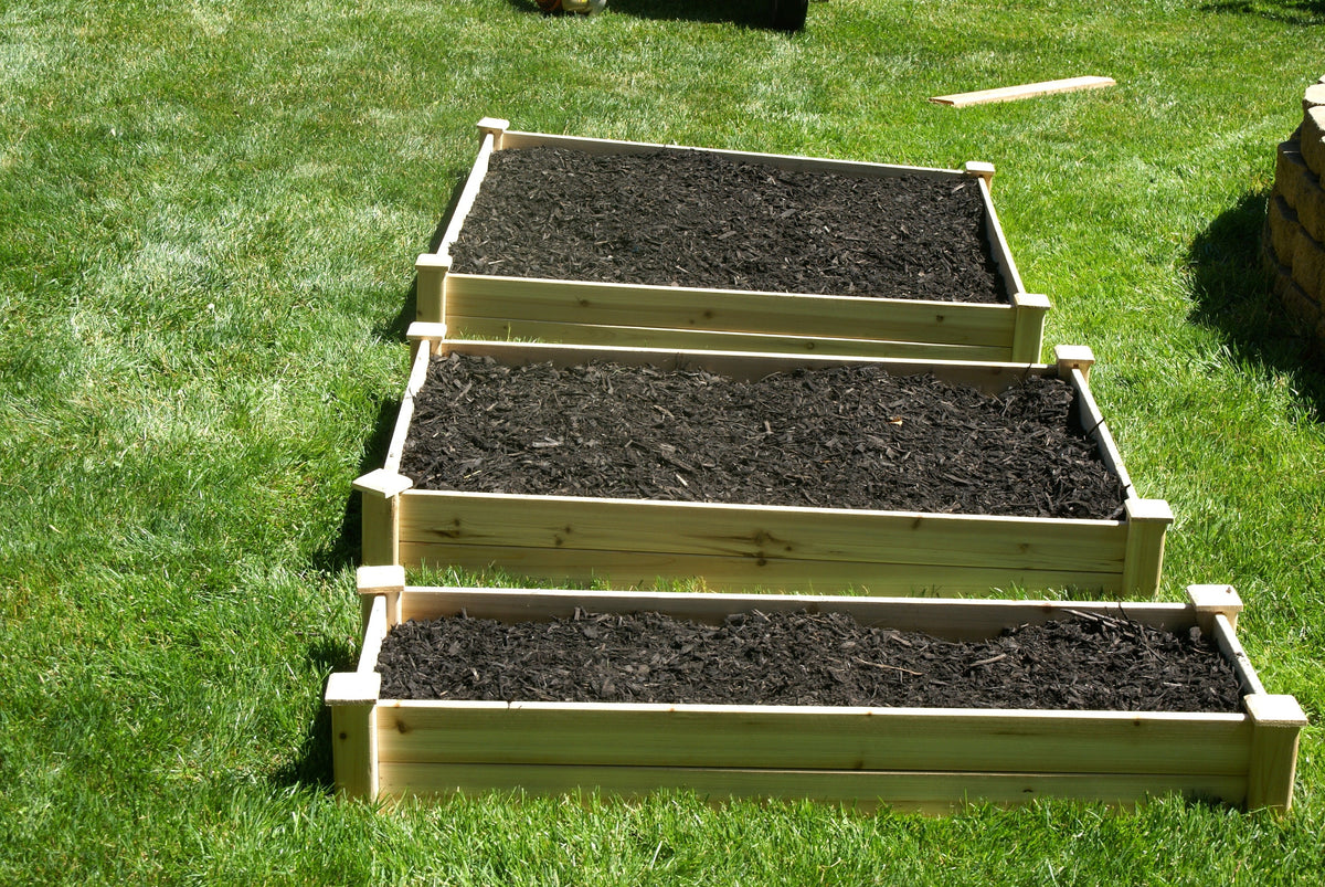 Eden™ 4'X18"X4' Waterfall / Pyramid Garden Bed Kit