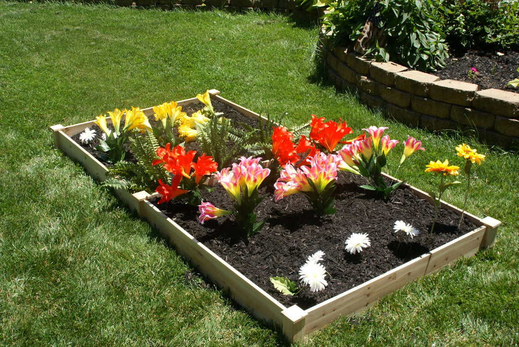 Eden™ 4'X5"X8'X11' Duo Step Layer Fir Wood Garden Bed