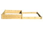 Eden™ 4'X5"X8'X11' Duo Step Layer Fir Wood Garden Bed