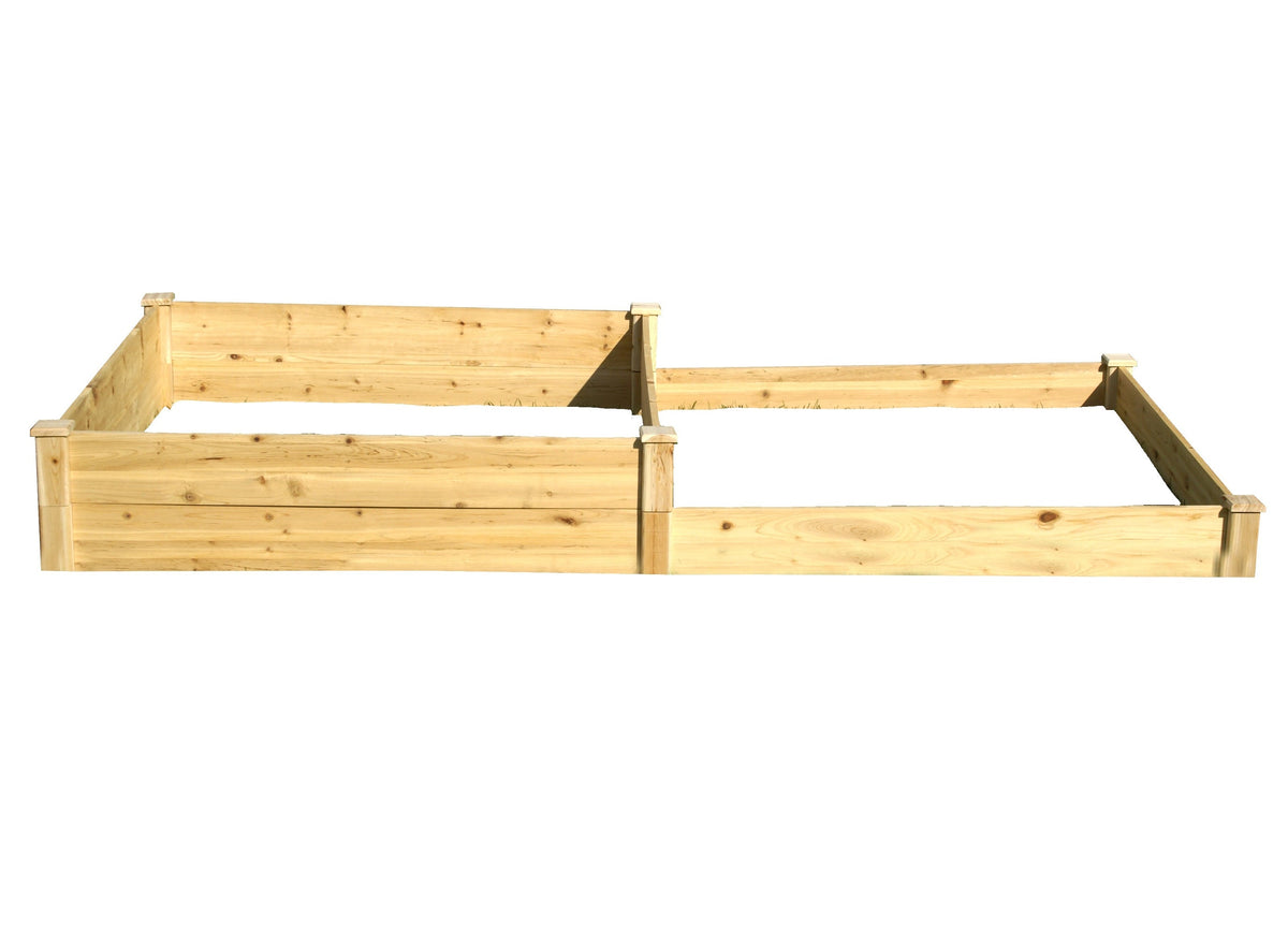 Eden™ 4'X5"X8'X11' Duo Step Layer Fir Wood Garden Bed