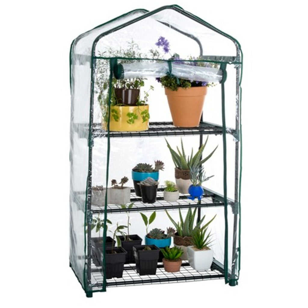Genesis ™ 3 Tier 3X5X2.ft Portable Rolling Greenhouse with Cover