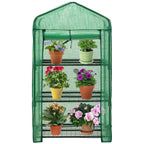 Genesis ™ 3 Tier 3X5X2.ft Portable Rolling Greenhouse with Cover