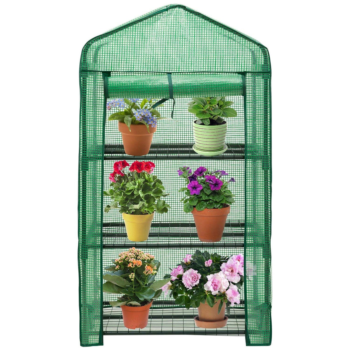 Genesis ™ 3 Tier 3X5X2.ft Portable Rolling Greenhouse with Cover
