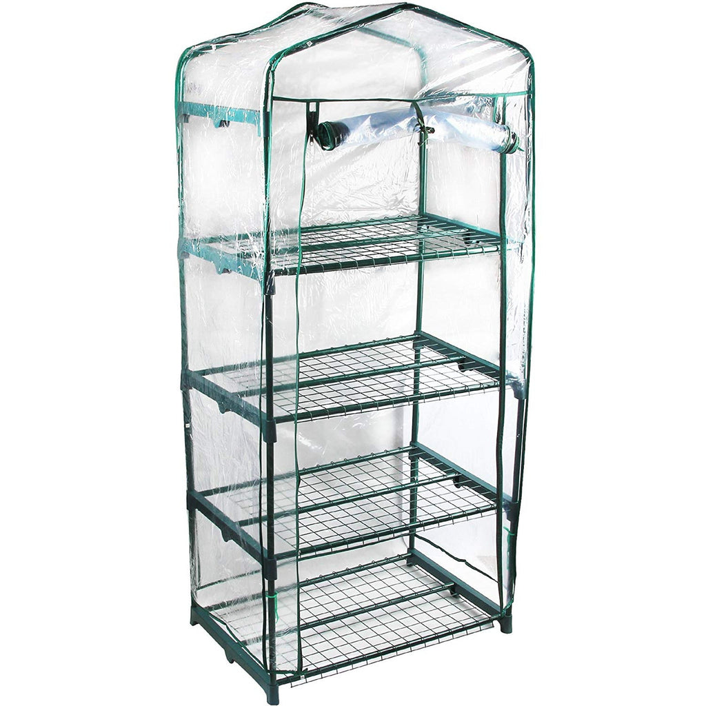 Genesis™ 4 Tier 3X6X2.ft Portable Rolling Greenhouse with Cover