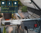 1500W/5500BTU Greenhouse Fan Heater with Digital Thermostat & Humidity Sensor